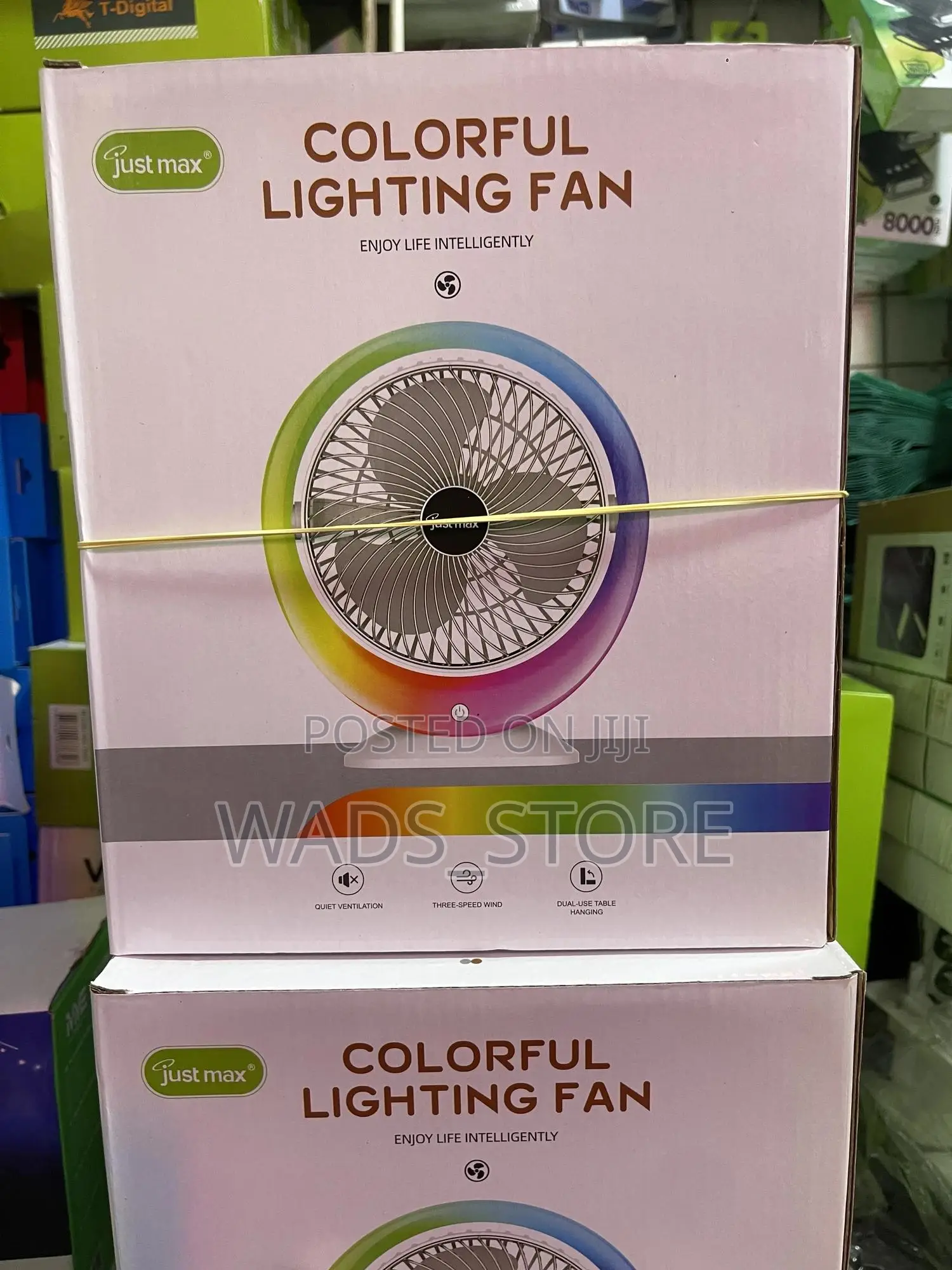 Colorful Lighting Fan