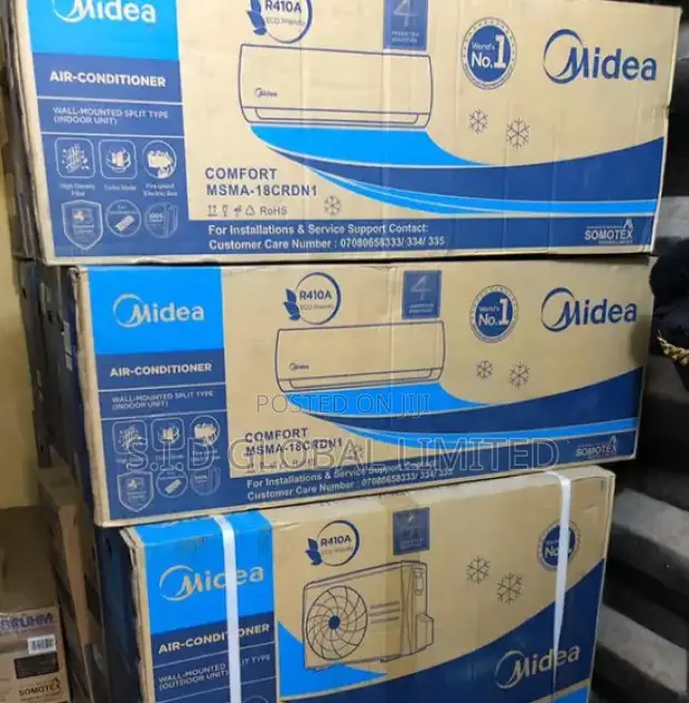 Flesh Cool With MIDEA-SPLIT-INVERTER-R410-UNICOOL-2.0HP-AC
