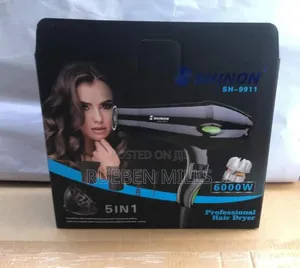 Photo - Shinon 6000w Hair Dryer With Concentrator and Diffuser