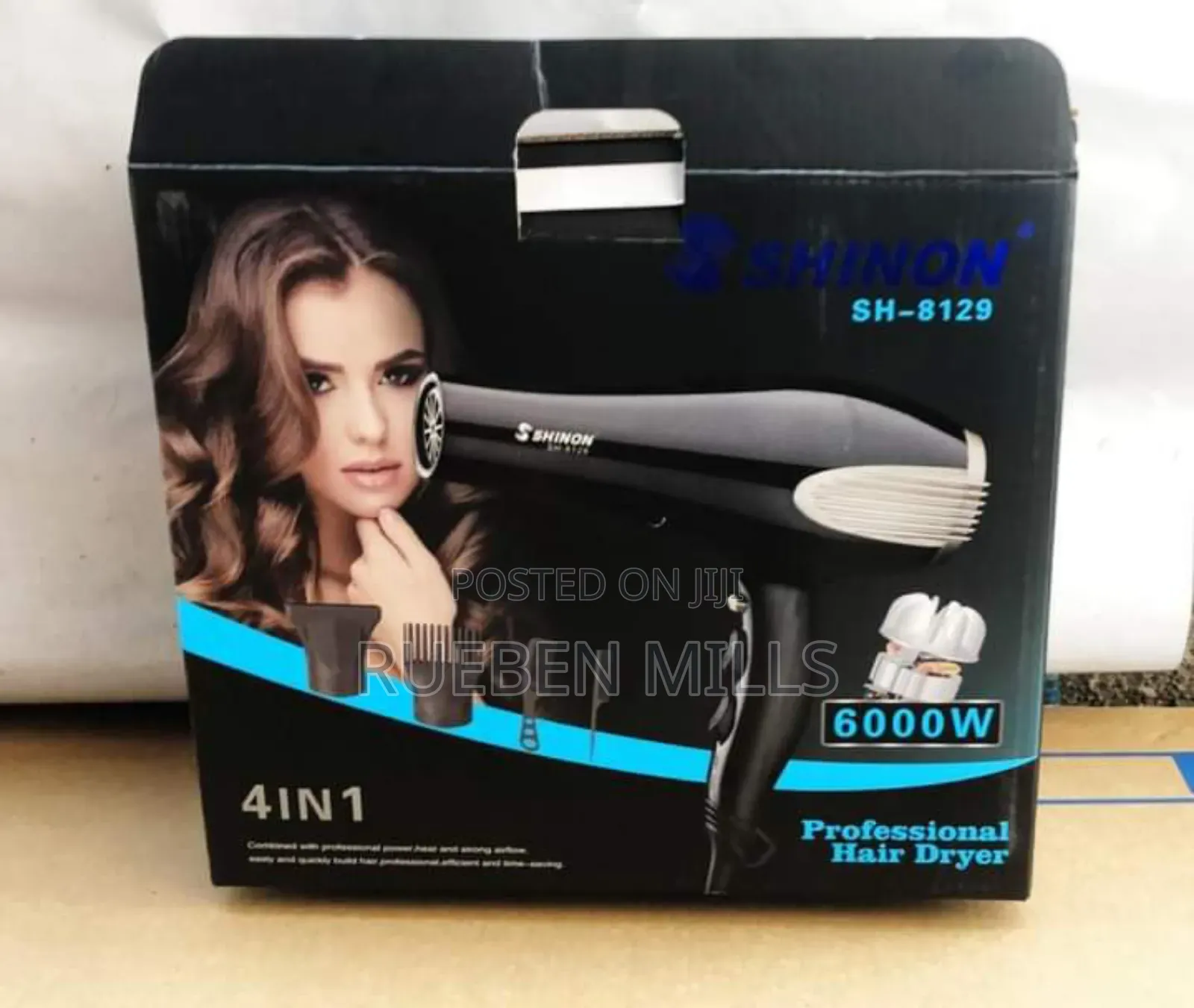 6000w Shinon Sh8129 High Quality Plastic Material Hair Dryer