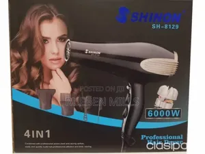 Photo - 6000 Max Watts Shinon 5 in 1 High Power Blow Hair Dryer