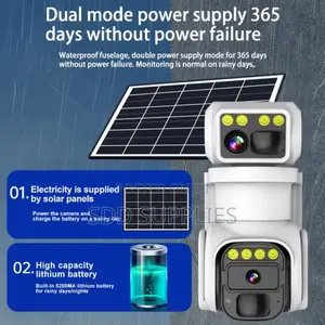 Double Camera Sim Card Security Camera Battery And Panel