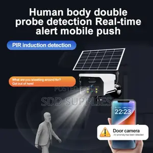 Durable Battery And Large Panel Solar Sim Security Camera