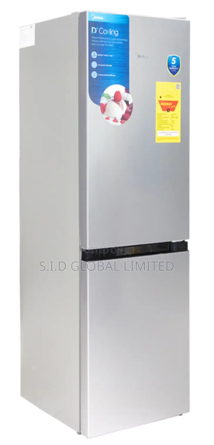 Quality Cooling With Midea-174-LTR-Double-Door-Bottom-Fridge