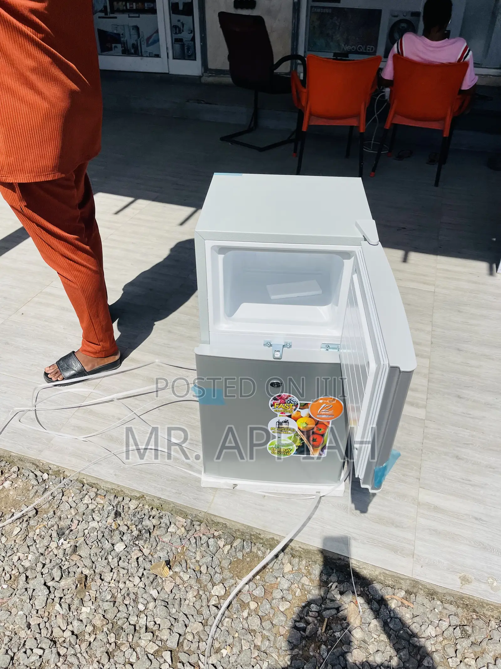 Unique Design Galaxy 2 Door Table Top Fridge 