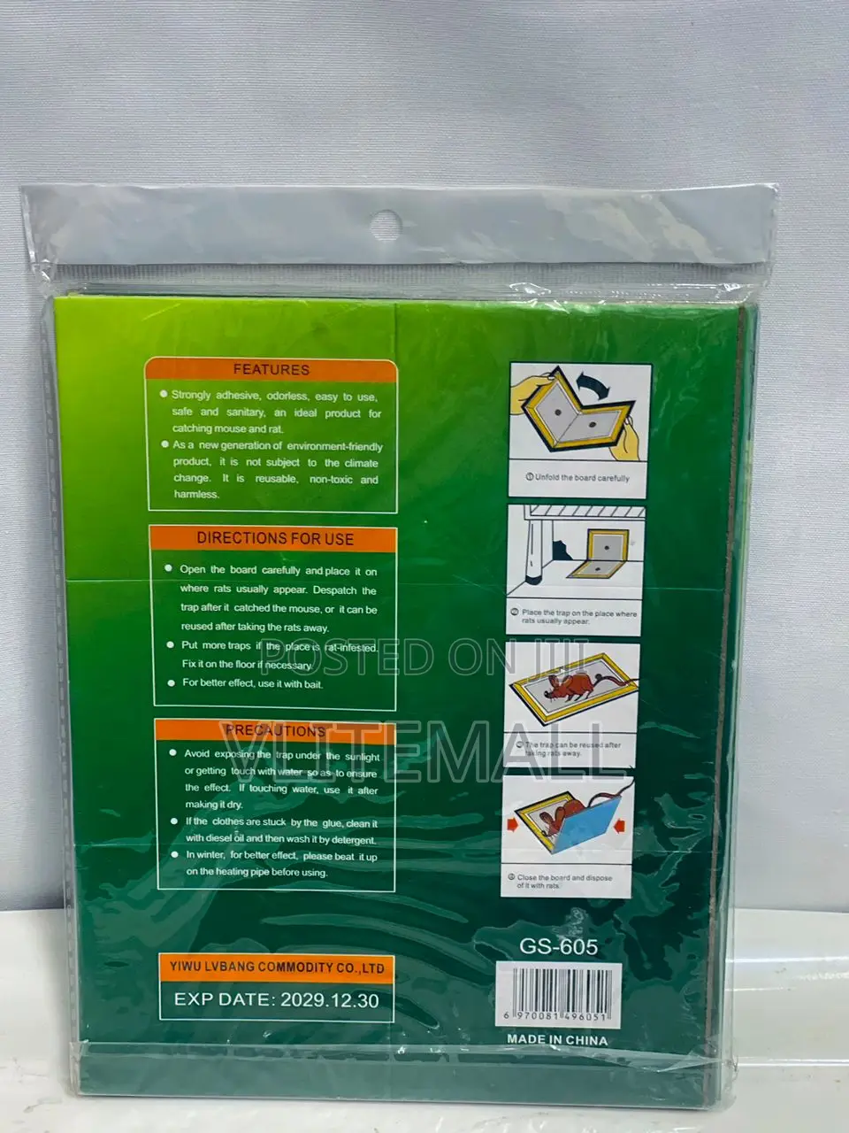 Rat Glue Mouse Catcher Trap (GS-605)