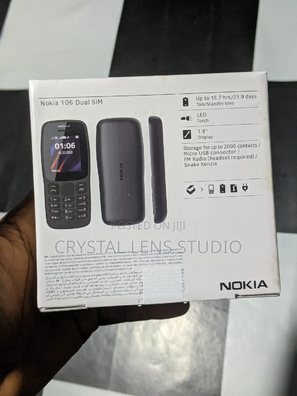 New Nokia 106 Black
