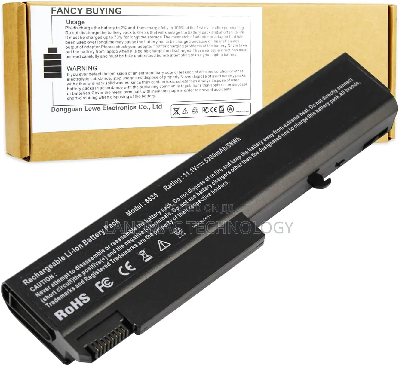 HP 6535 Laptop Battery for HP Compaq 530b, 6535b