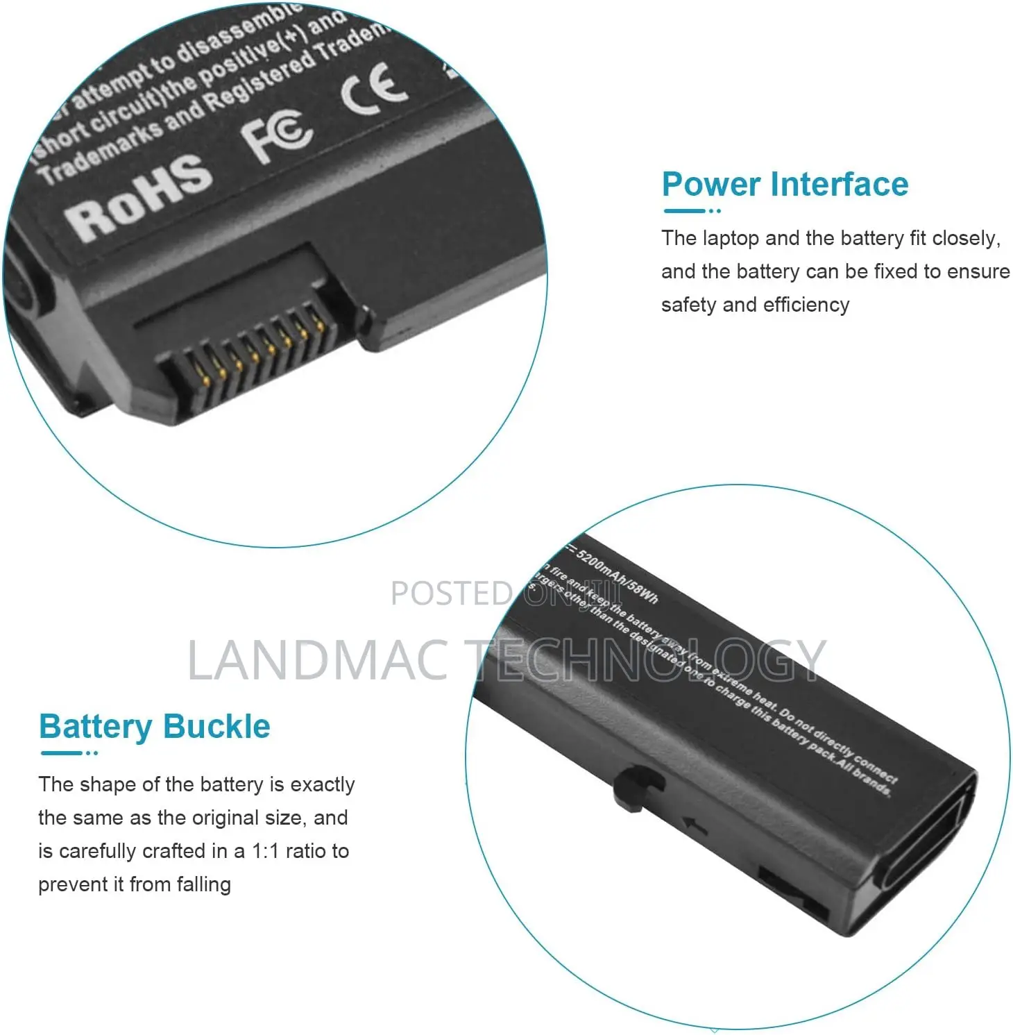 HP 6535 Laptop Battery for HP Compaq 530b, 6535b
