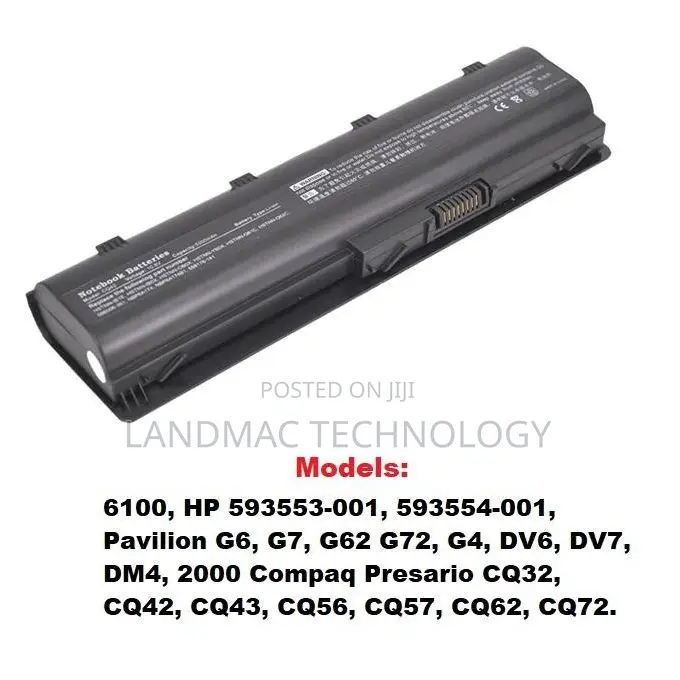 HP Replacement Battery for Compaq Cq56, Cq57, Cq62, Cq72