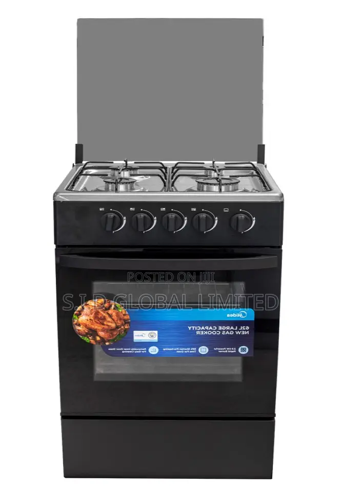 Lgnitepro With MIDEA-4-BURNER-GAS-COOKER-BLACK-MIRROR