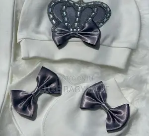 Newborn Home Coming Crown Layette Set.