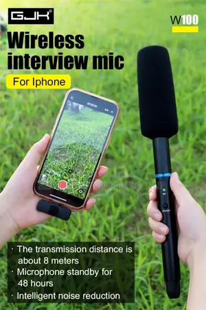 Wireless Interview Microphone for Phones and DSLR Cameras