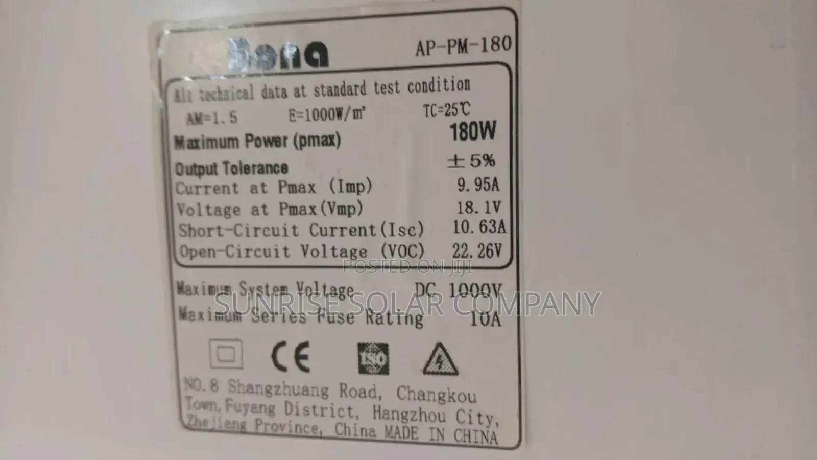Solar Panel 180w Mono Christmas Promotions