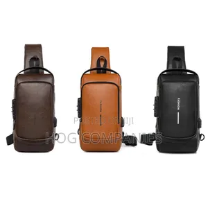 Men's Quality Leather Crossbody Side Bag Travel Shoulder Bag