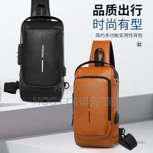 Men's Quality Leather Crossbody Side Bag Travel Shoulder Bag
