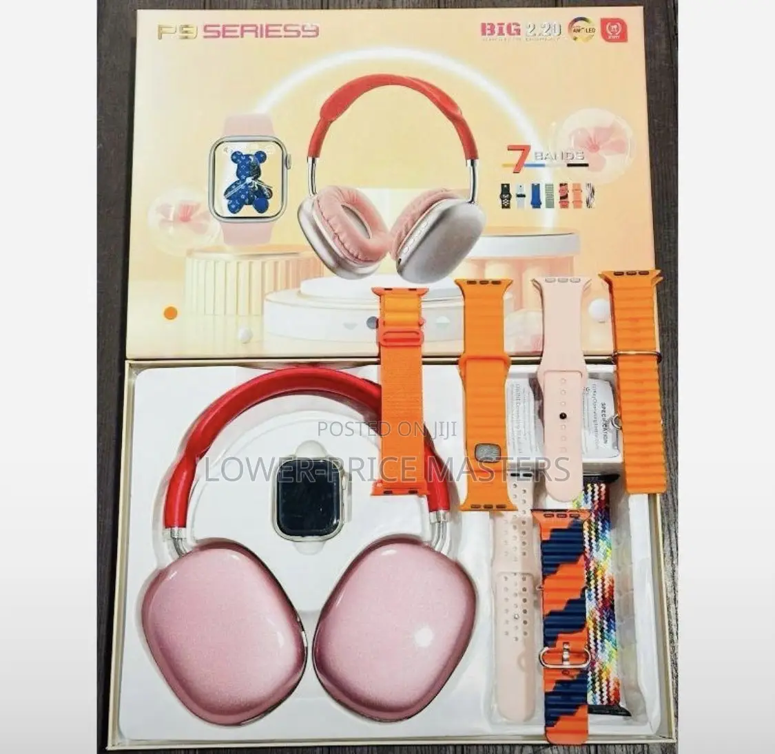 7 Straps Series 9 Smartwatch With Headset