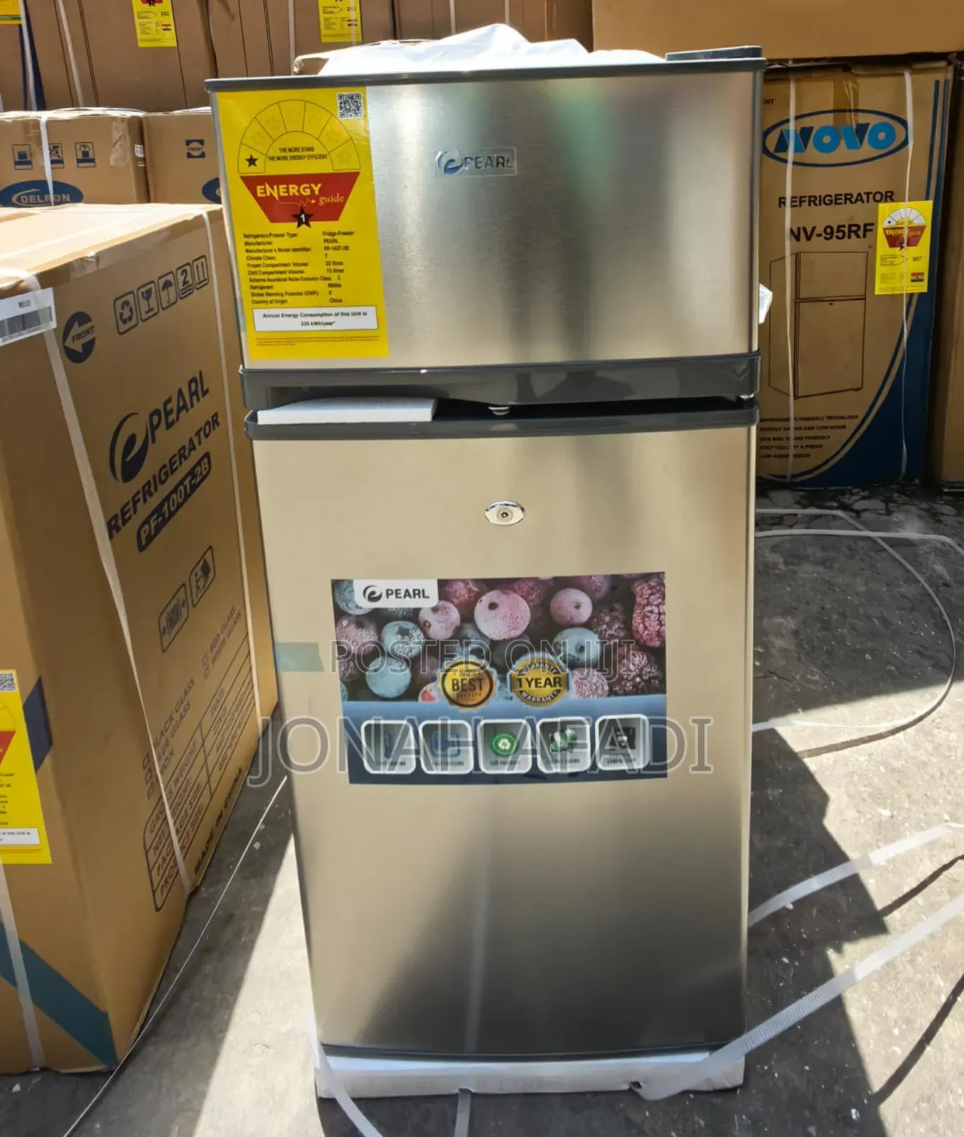 Pearl 95liters Double Door Table Top Fridge Pf-16t