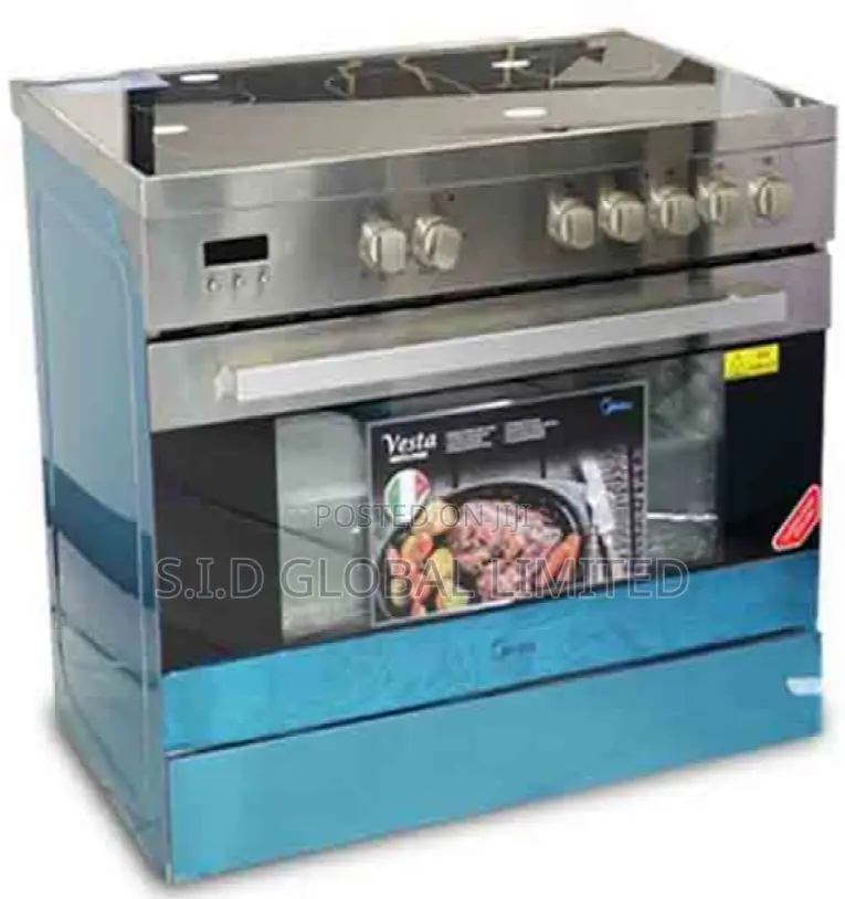 Well Designed Midea 5 Burner Gas Cooker With Oven
