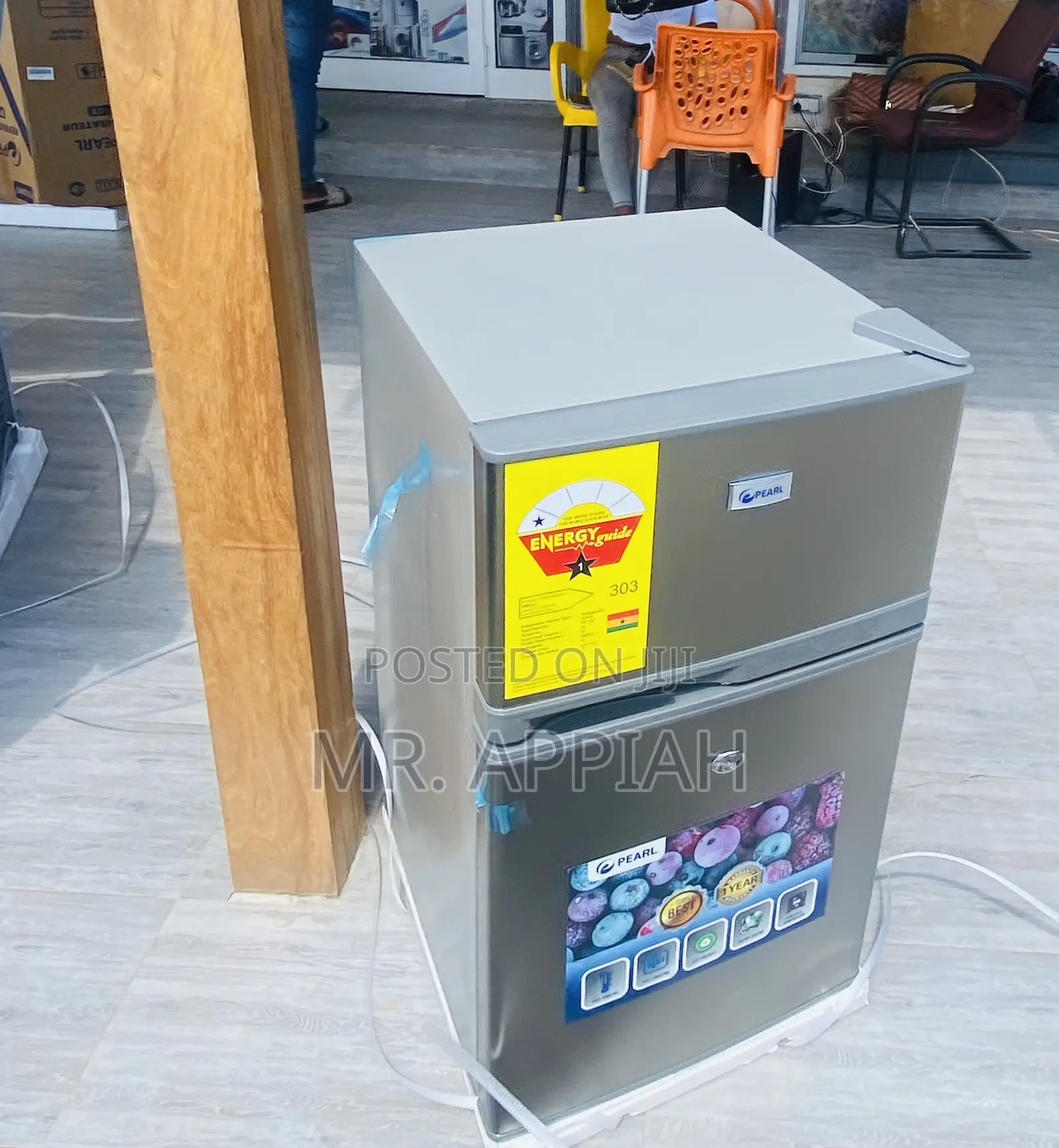 Shop Authentic Pearl 2 Door Electric Table Top Fridge,Gray