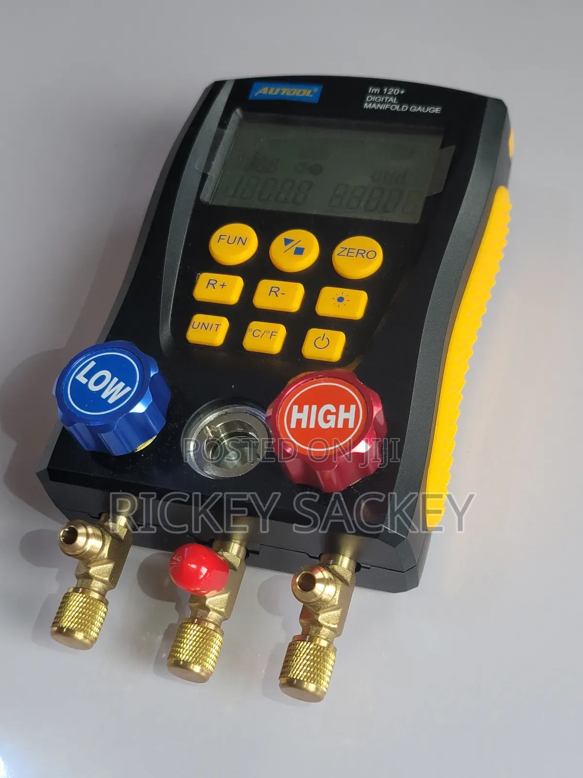 Autool Lm120+ Digital Manifold Gauge Ac Vacuum Temp Leakage