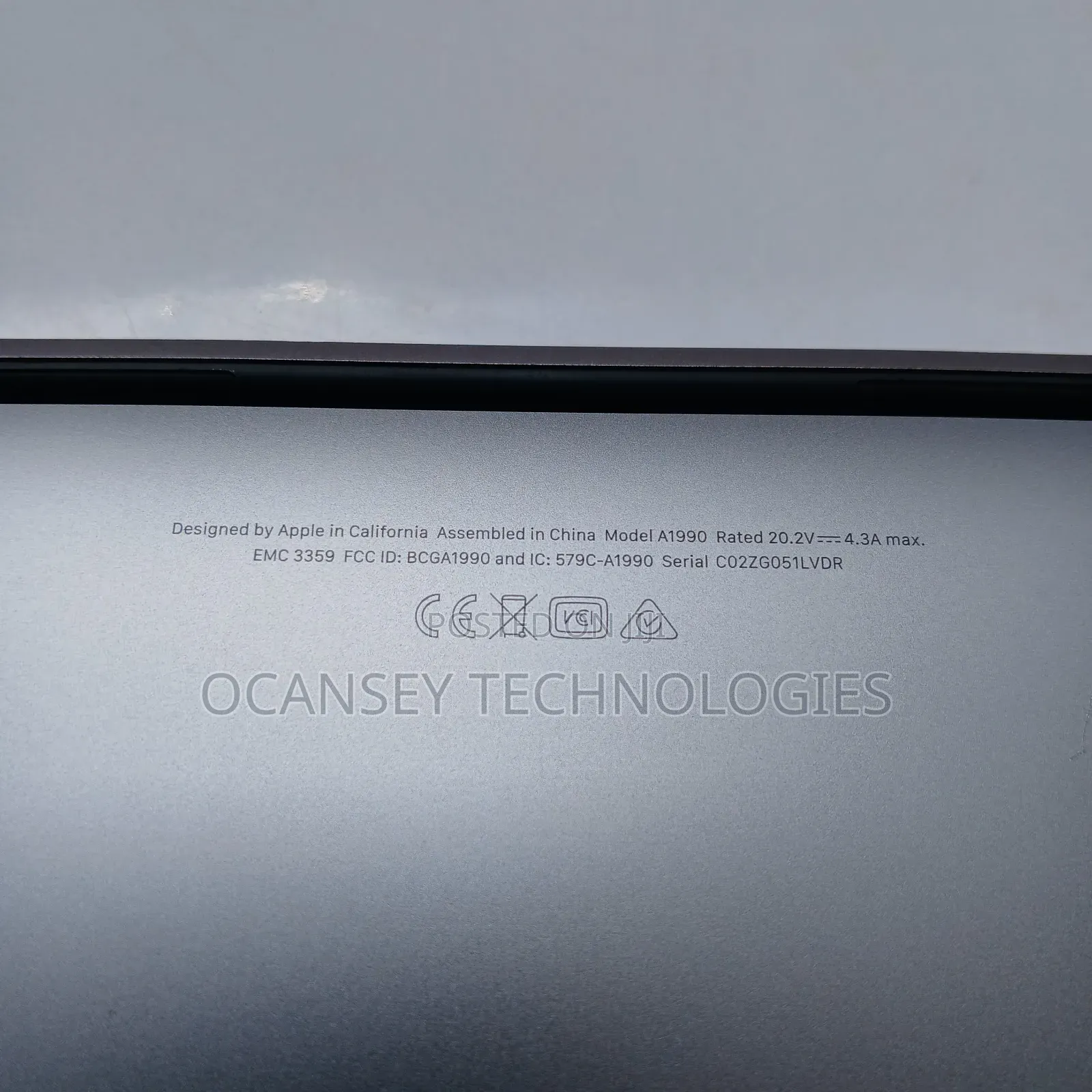 Laptop Apple MacBook Pro 2019 16GB Intel Core I7 SSD 512GB