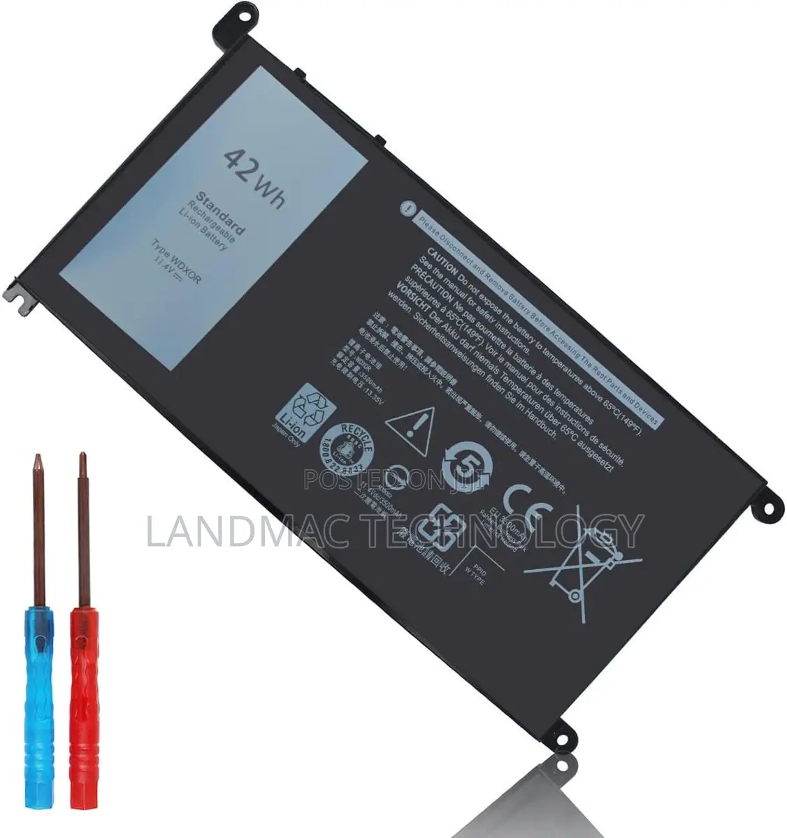 DELL WDXOR Laptop Battery