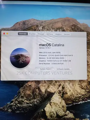 Desktop Computer Apple iMac 16GB Intel Core i5 SSHD (Hybrid) 1T