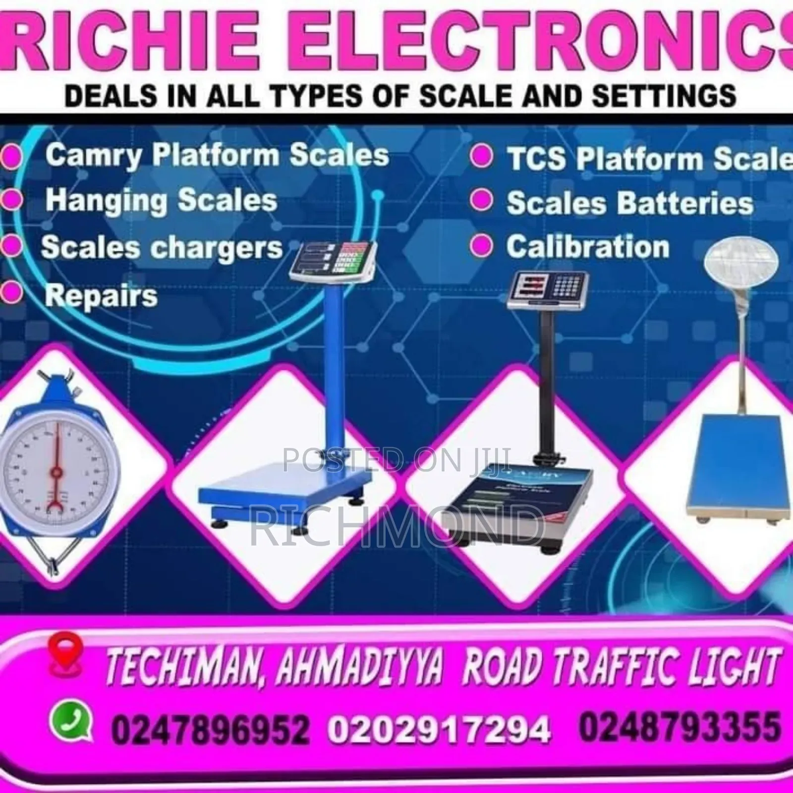 Repairs and Settings of Electronics and Manual Scales in Techiman