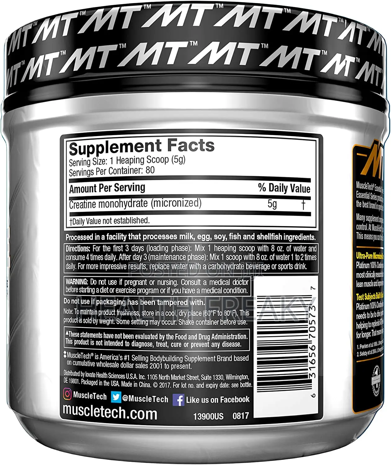 Creatine Platinum Creatine Muscletech Muscle Builder