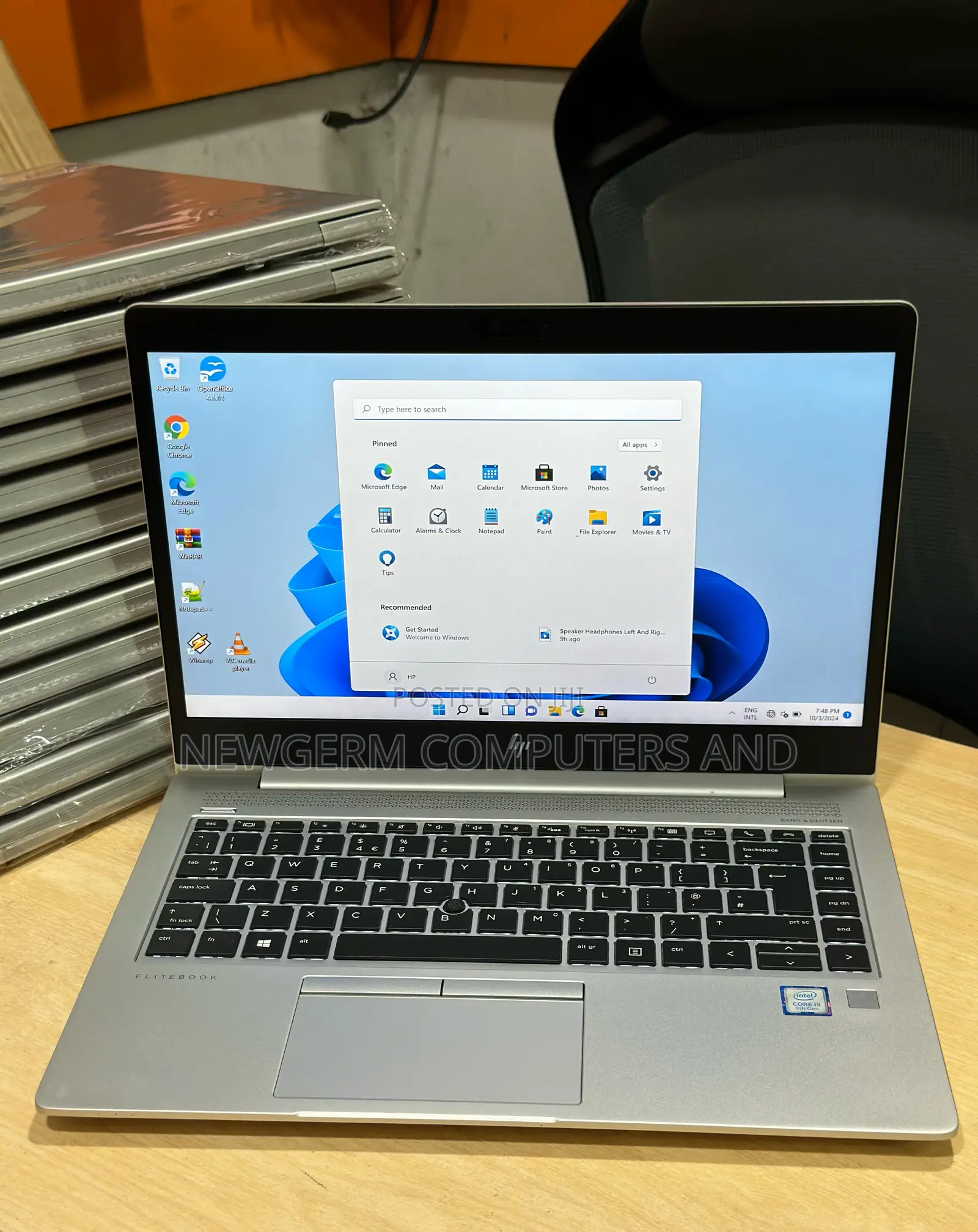 Laptop HP EliteBook 840 G6 8GB Intel Core i5 SSD 256GB