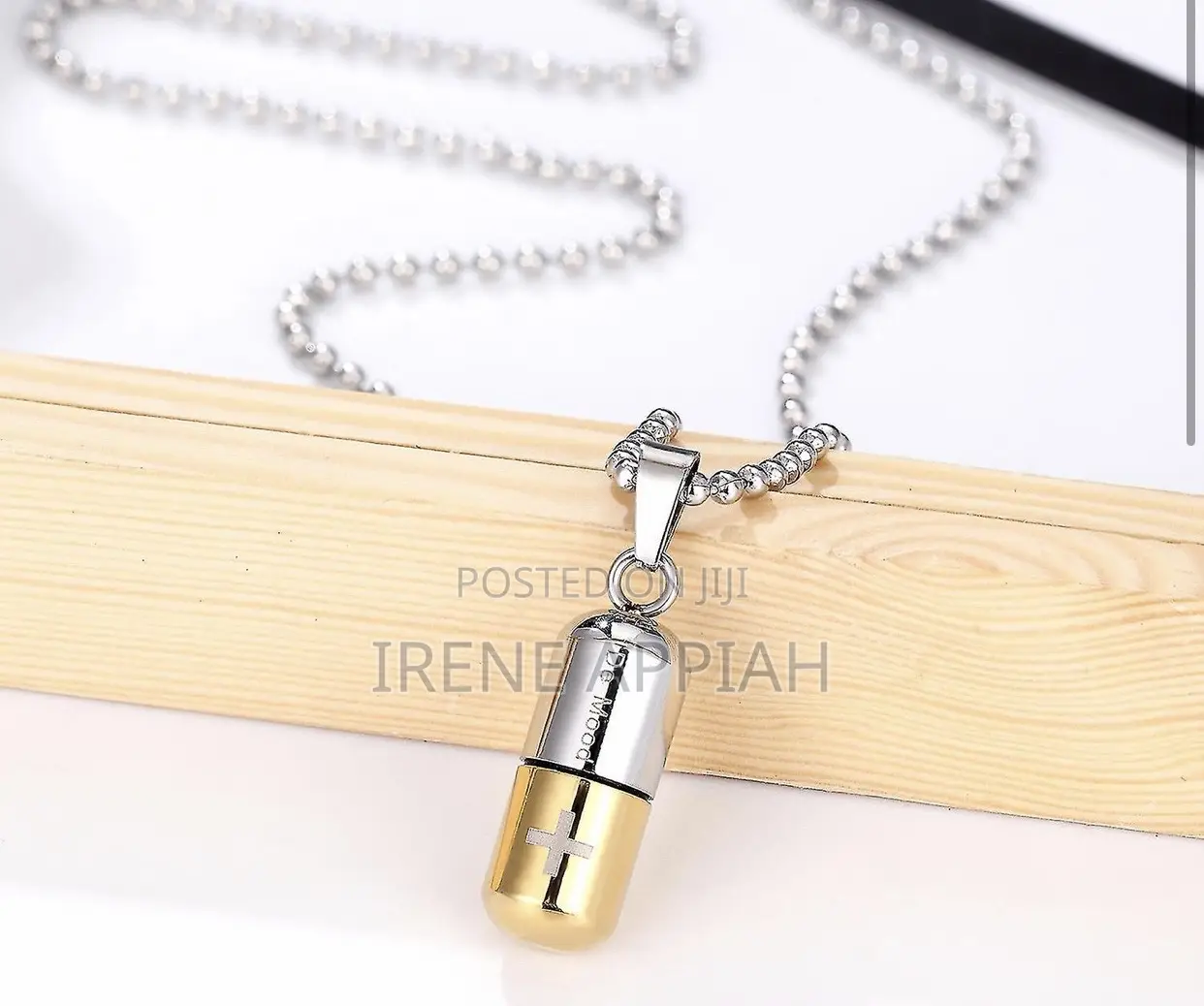 Pill Pendant Necklace