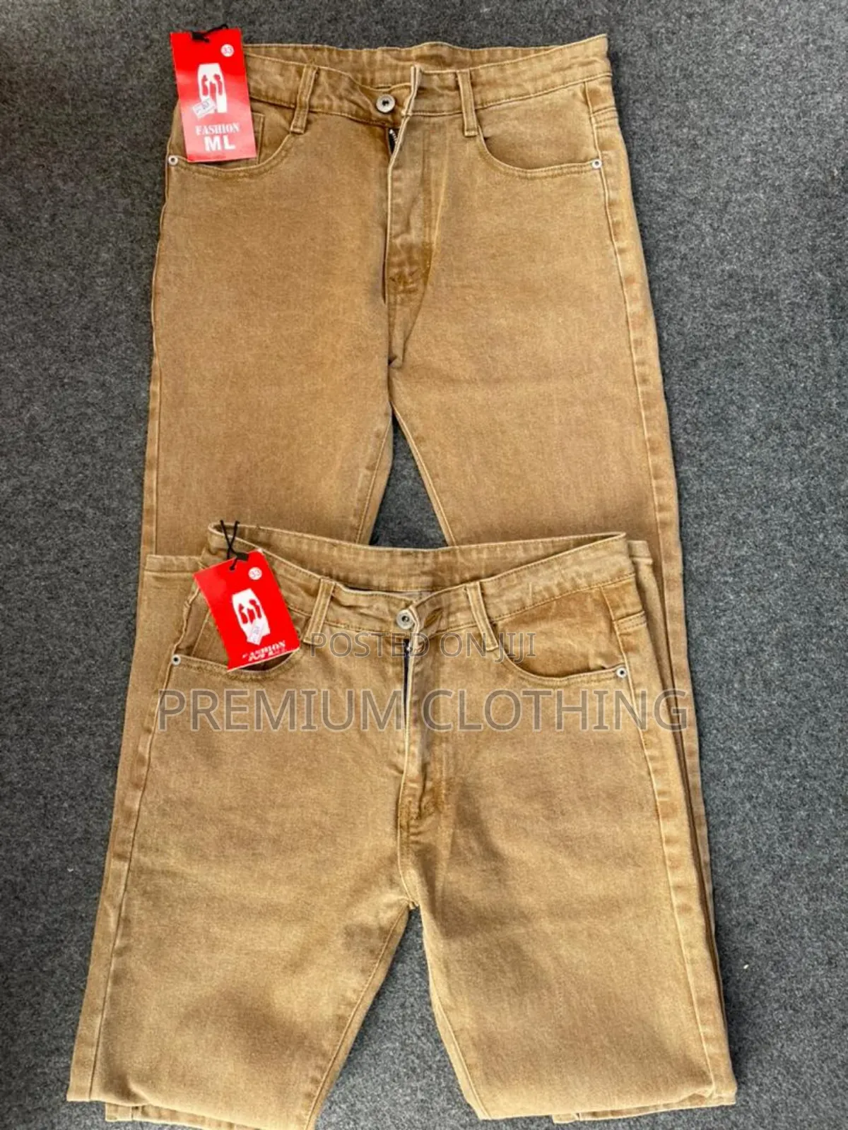 Available Jeans Trousers in Sizes for Men.