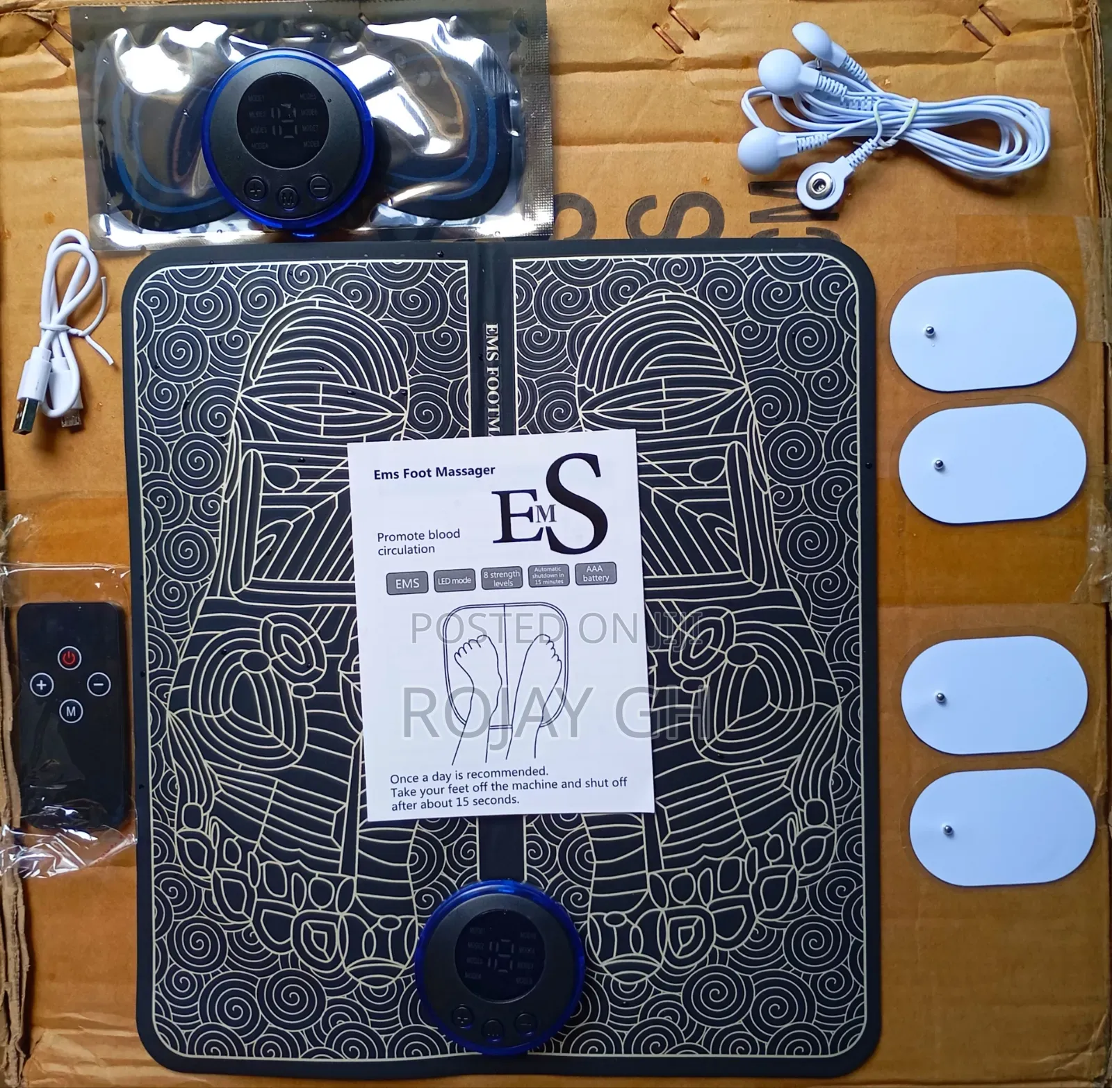 Triple Combo - EMS Foot Massager + Neck Massager + 4 Patches