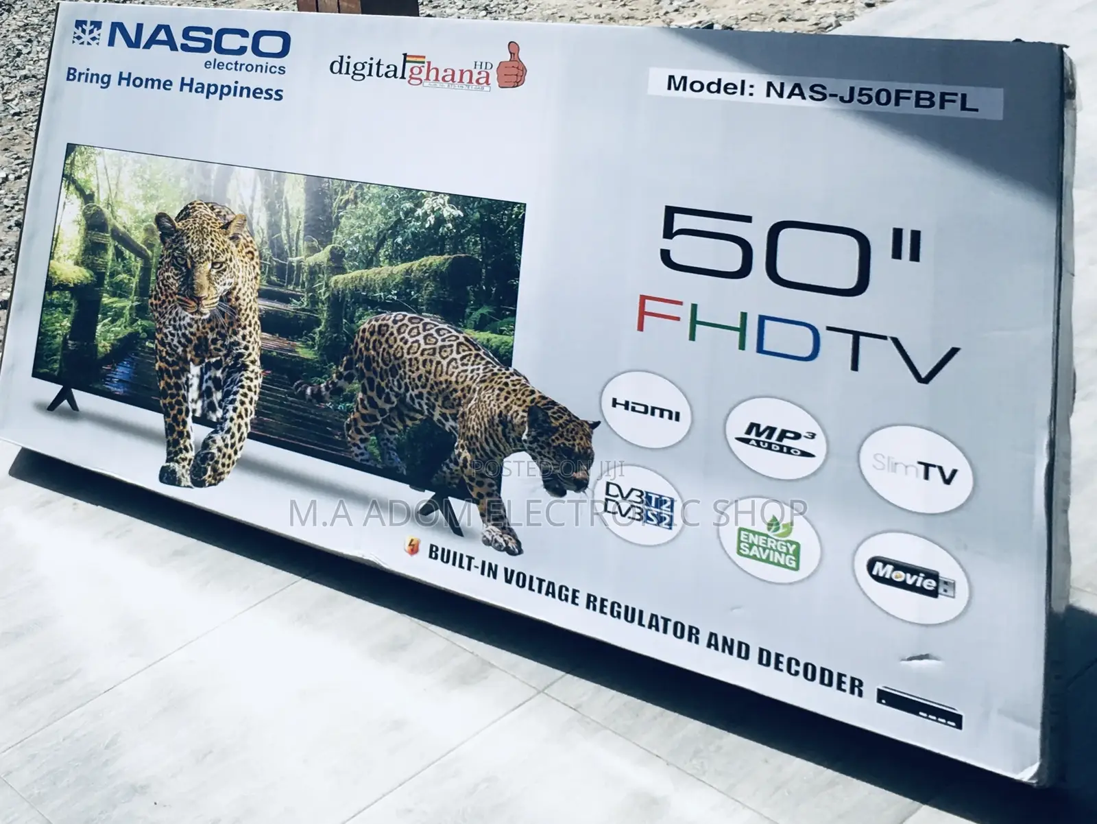 50inches HDMI Black Nasco Led Tv Fhu Slim Tv