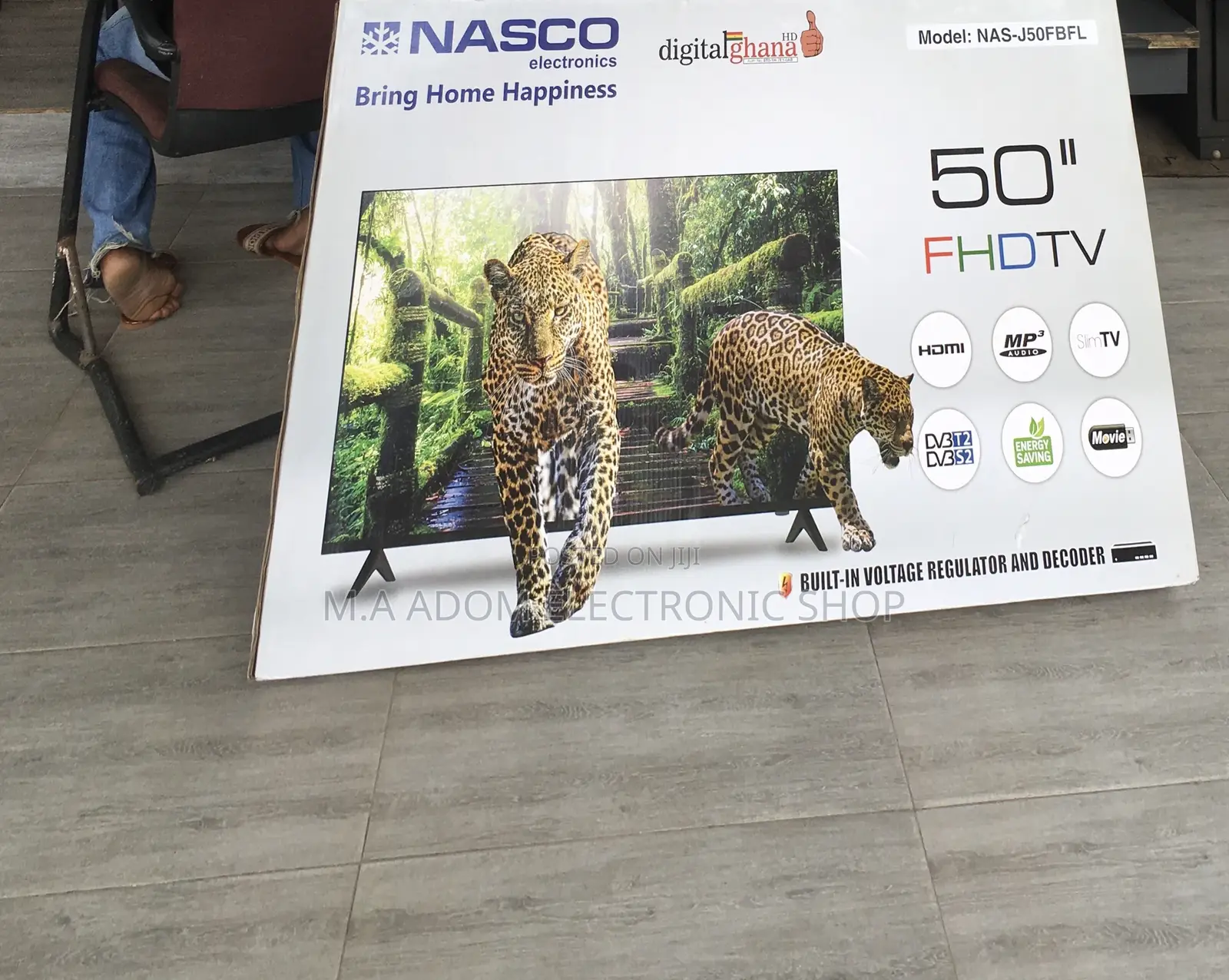 50inches HDMI Black Nasco Led Tv Fhu Slim Tv