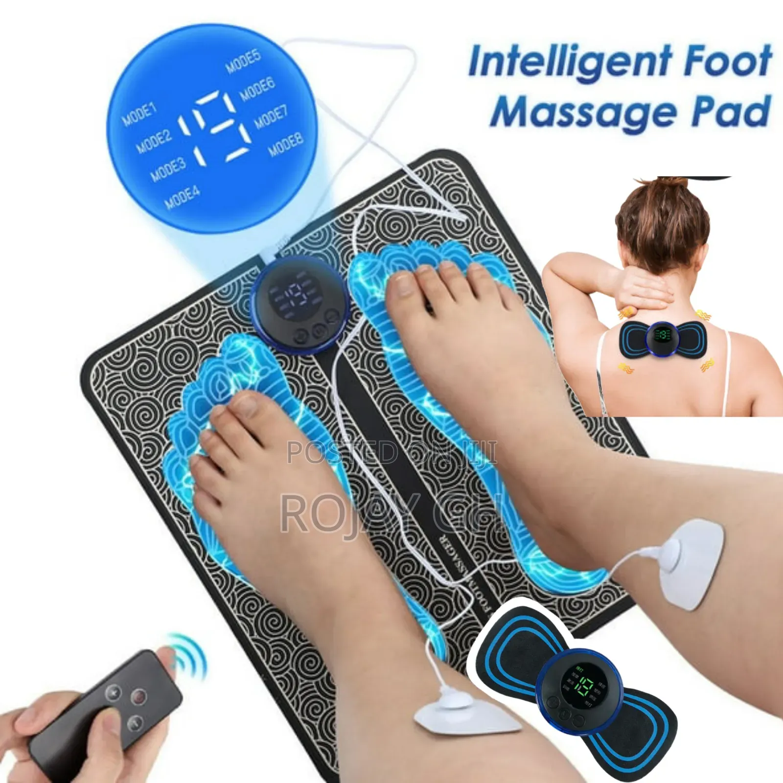 3-Set of Massaging Machines - Foot, Body Neck Massager