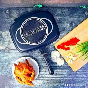 32cm Royalford Die-Casting Non-Stick Double Grill Pan