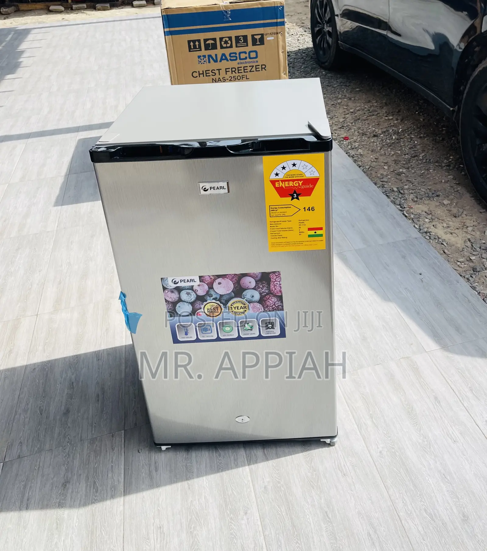 Super Chilling Pearl PF-111 1 Door Table Top Fridge(93L).