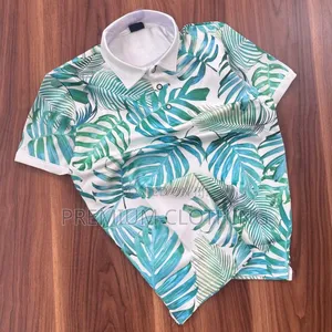 Round Neck Top Shorts Shirts for Men