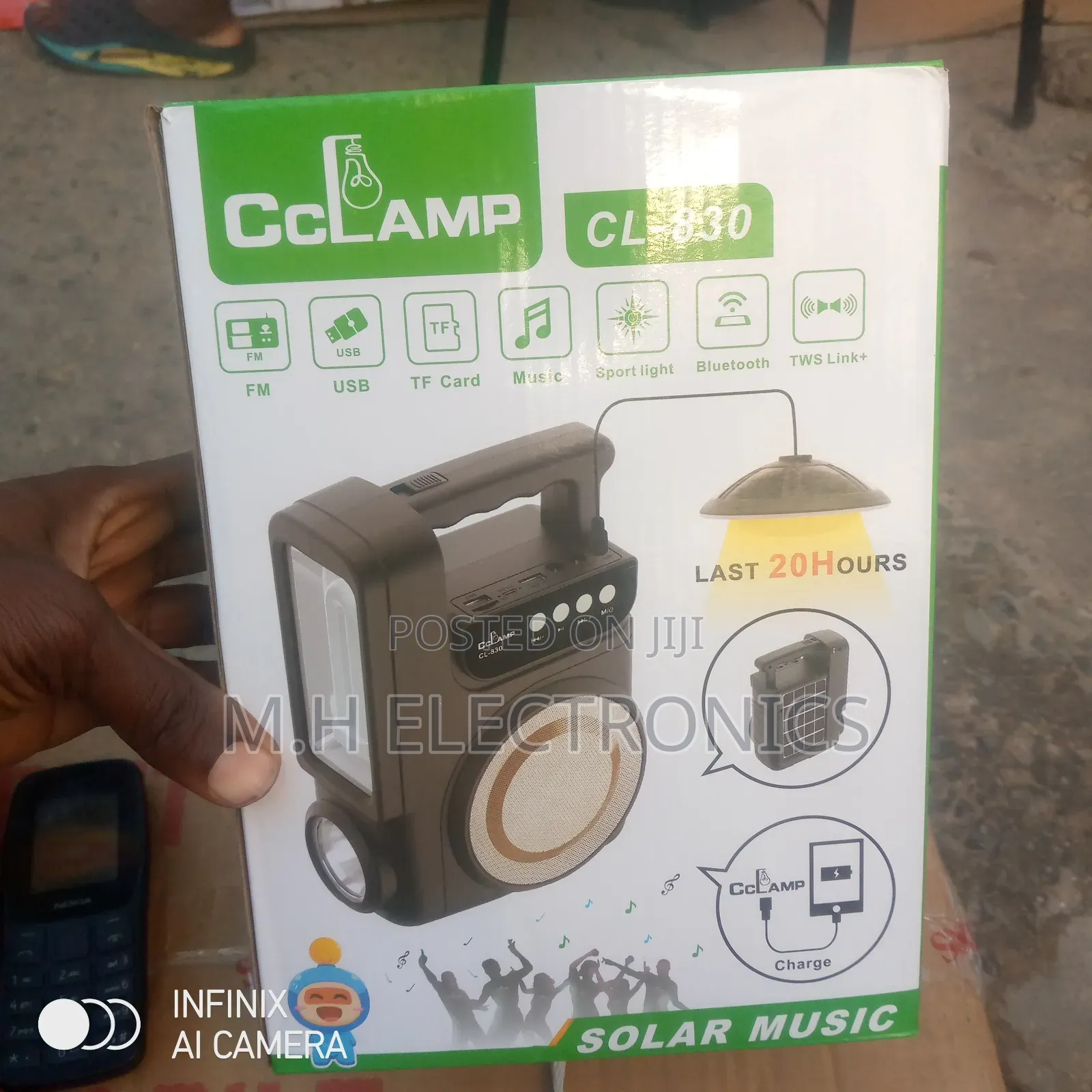Brand New Solar Cheargeable Light Bluetooth Radio Box
