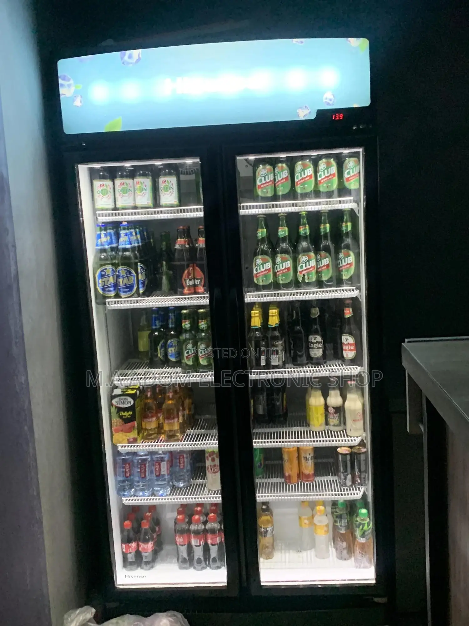 Pearl 500 Litres Commercial Display Fridge for Bars Restau