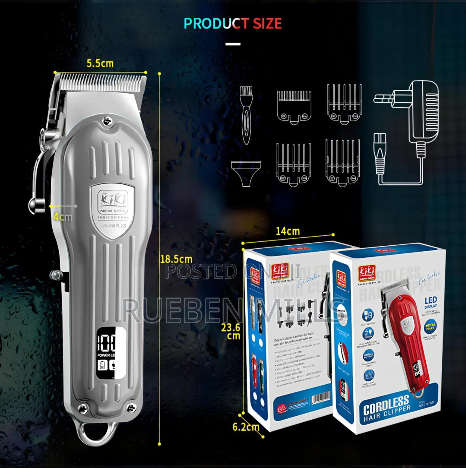 Kiki Cordless Ng_116 Heavy Duty Barbering Shaving Machine