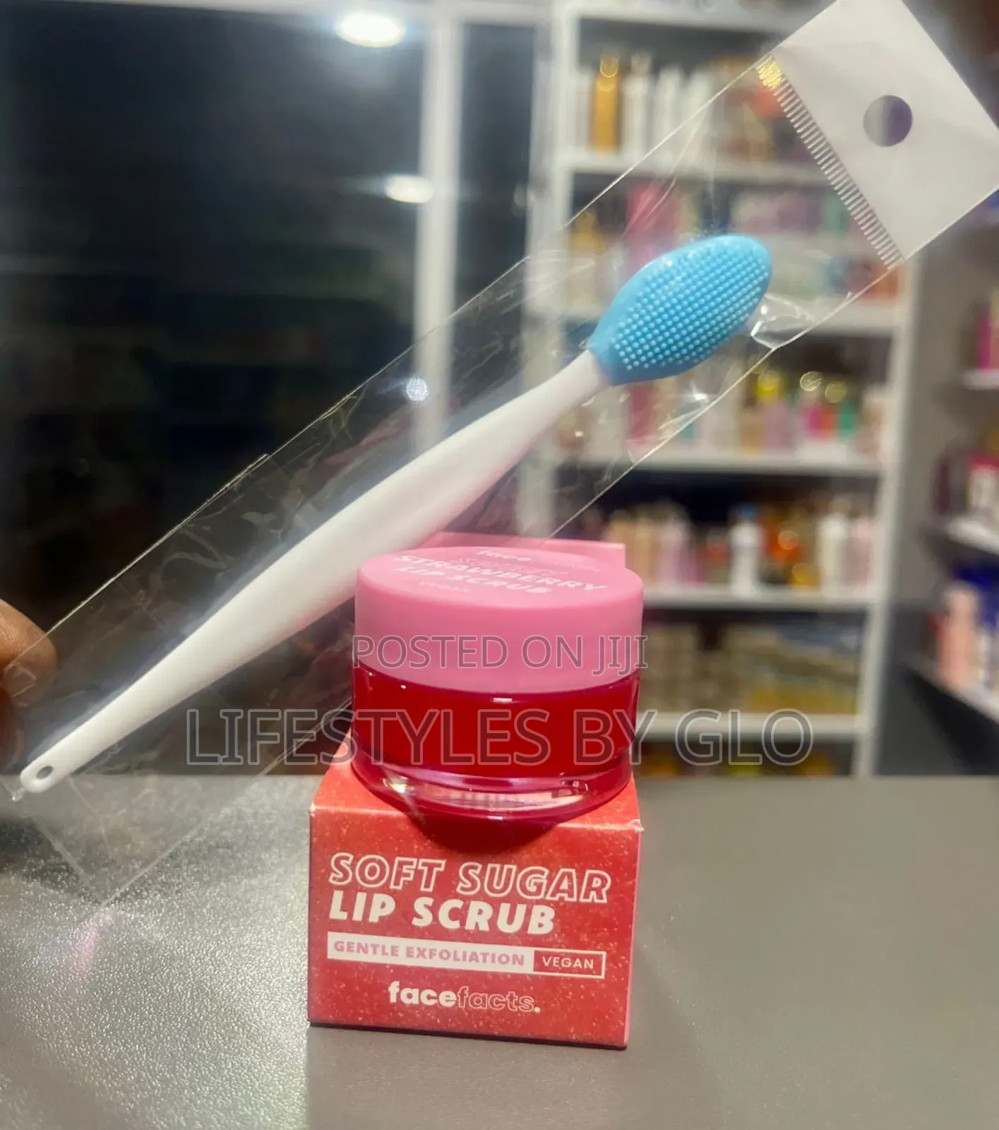 Sweet Strawberry Lip Scrub Silicone Lip Scrub Brush