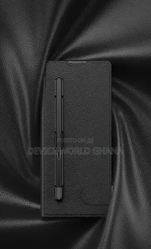 Clamshe Leather Flip Case for Samsung Z Fold 6 With Pen Slot