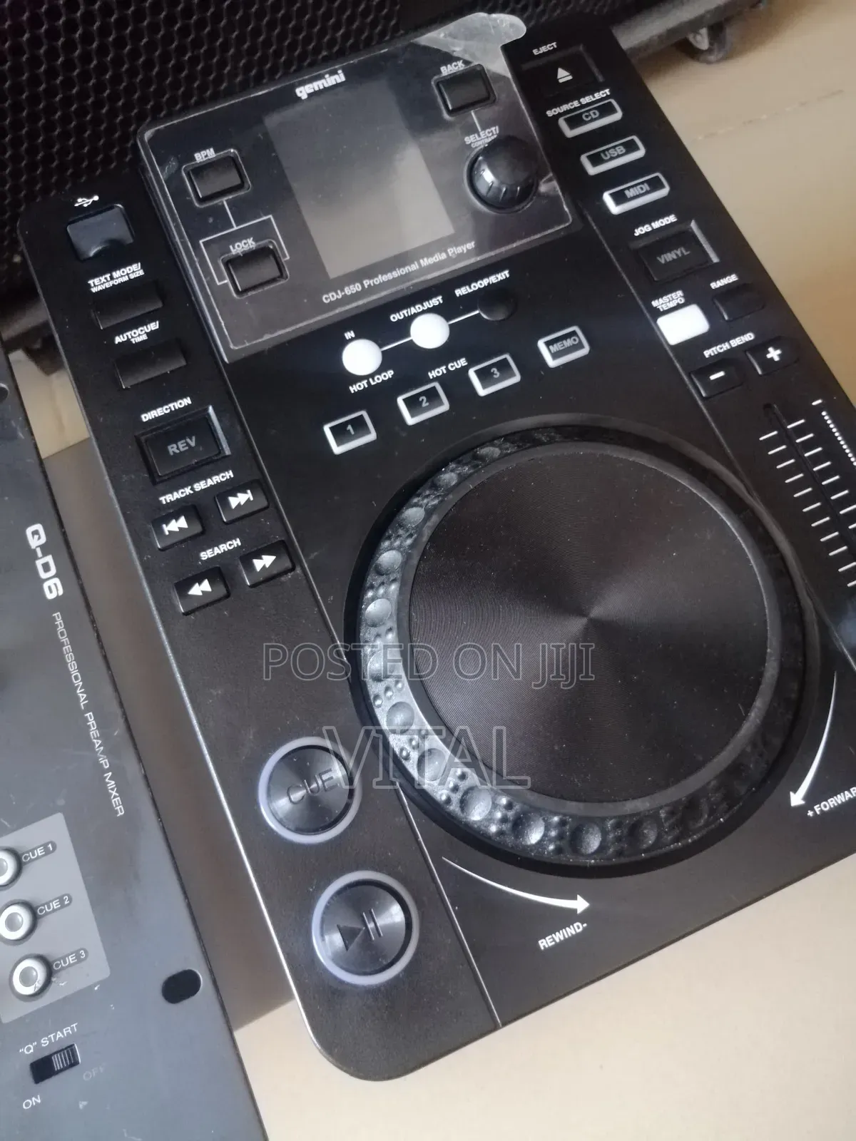 Dj Controller USB Gemini Cdj650 and American Audio QD6 Mixer
