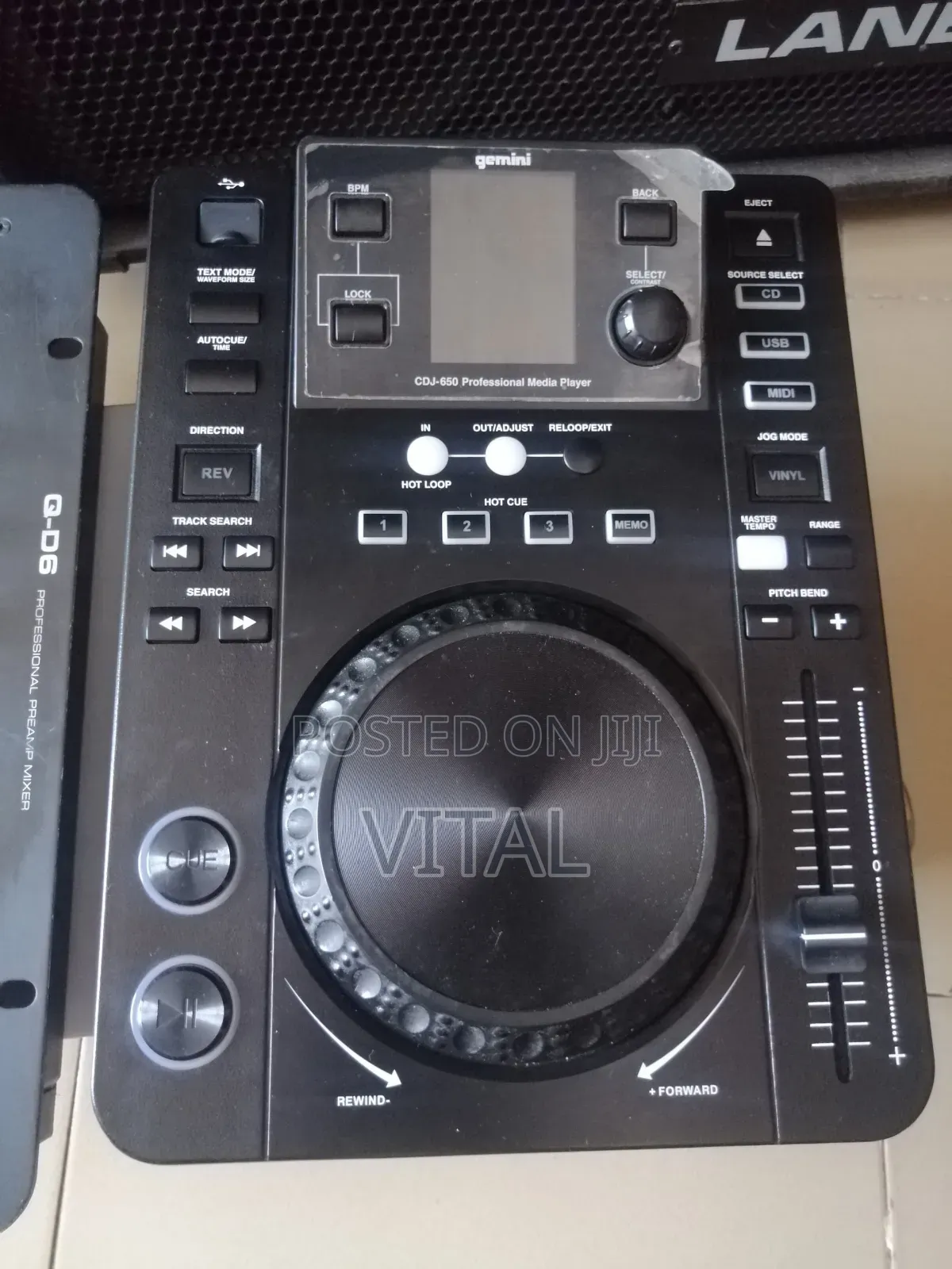 Dj Controller USB Gemini Cdj650 and American Audio QD6 Mixer