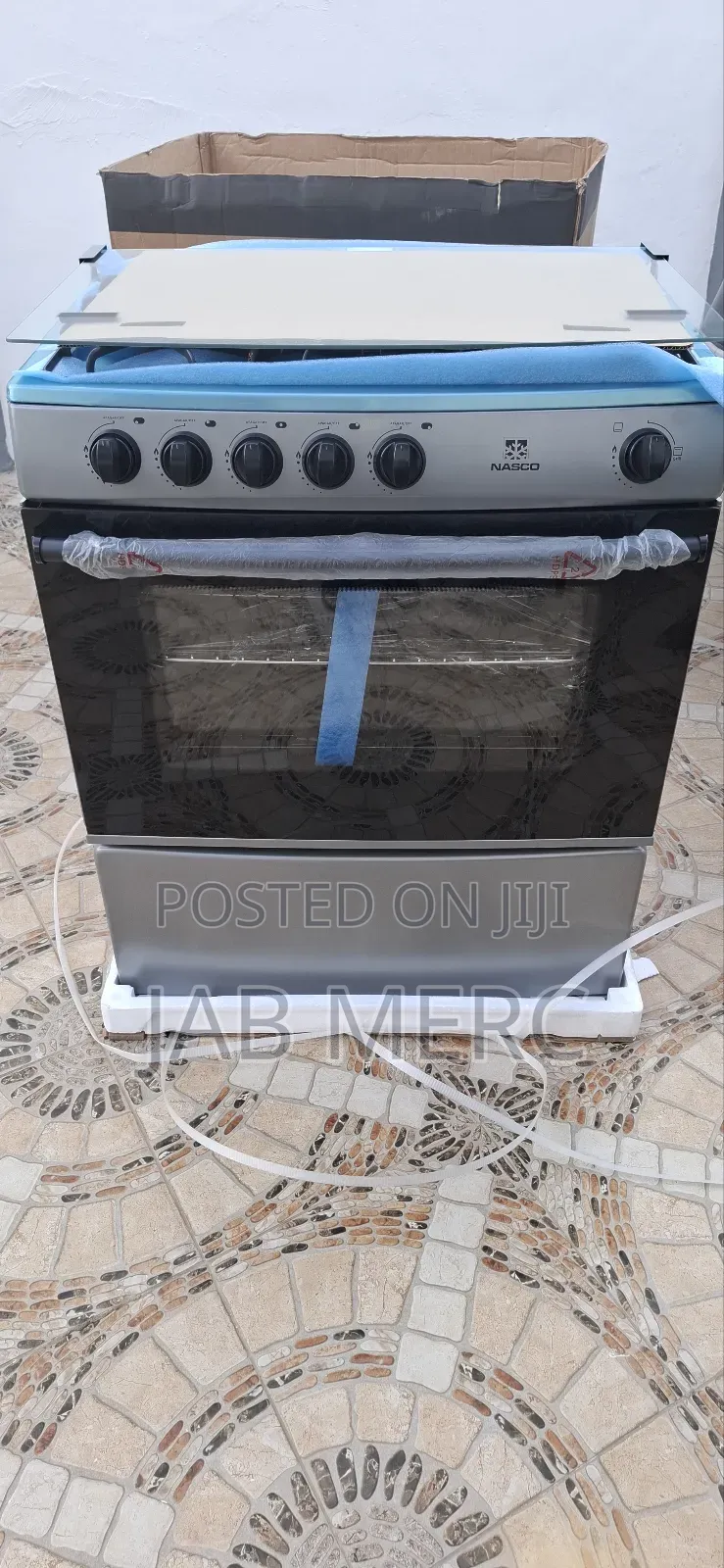 Discount 76x60cm Gas Cooker With Gas Oven and Grill 5 Burner