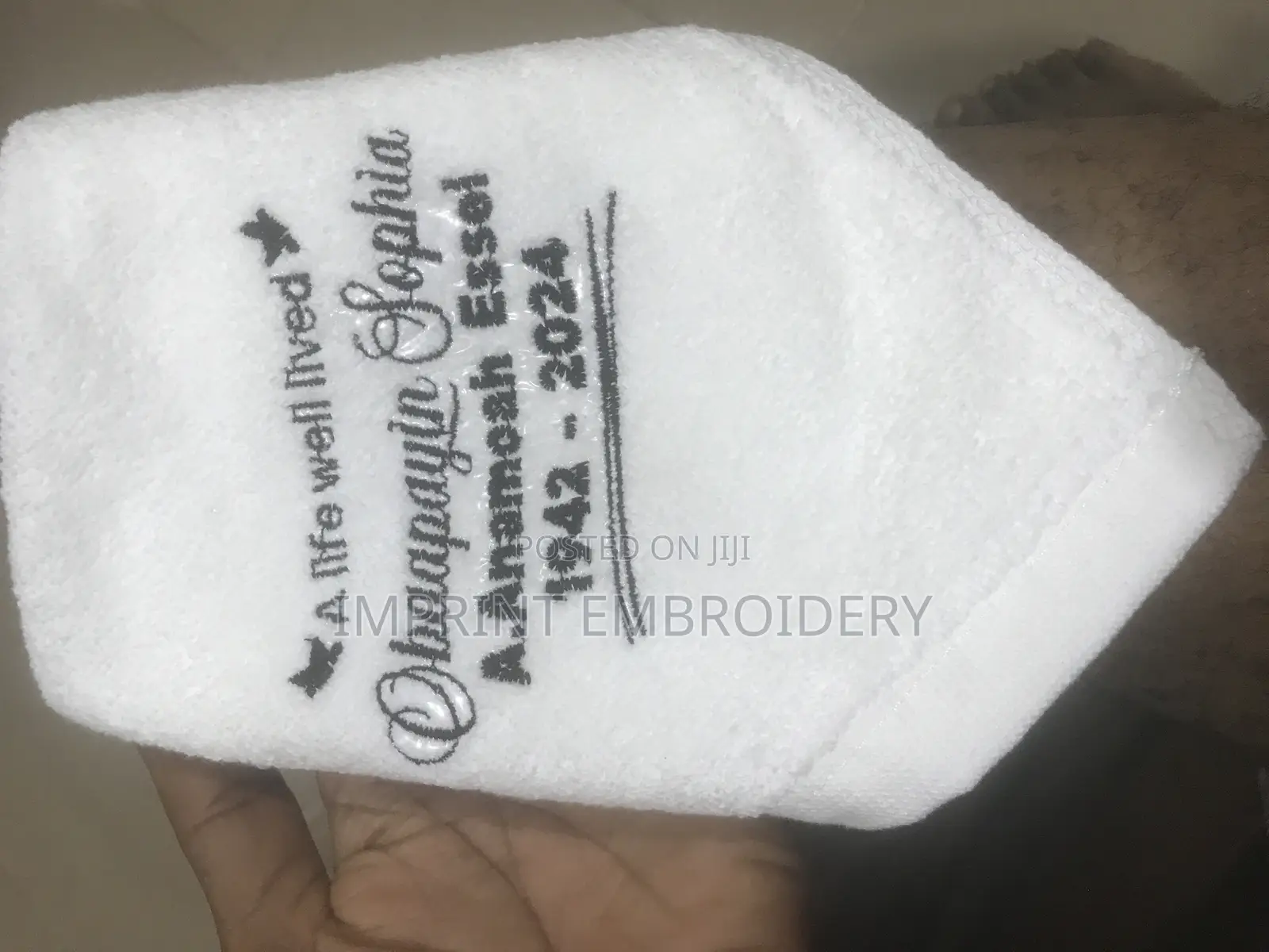 Facetowel Embroidery at Affordable Price