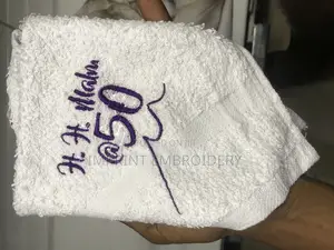 Facetowel Embroidery at Affordable Price